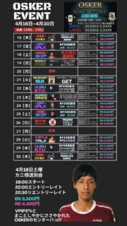 ４月後半戦でございます！４月１８日は家族同然に過ごしてきたカニ様が東京を離れるという事でラストのお別れ会！みんなで無事送り出しましょう！